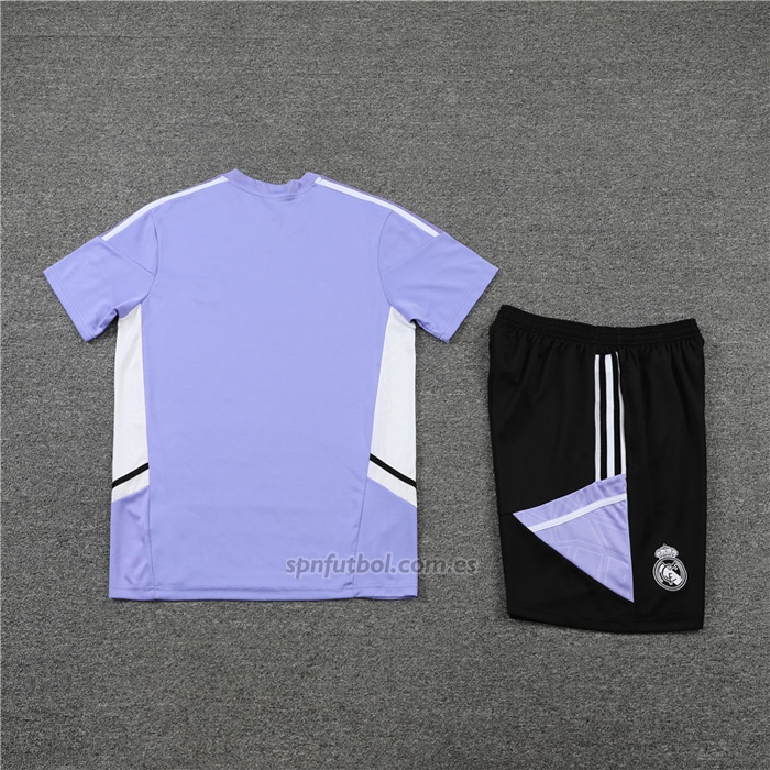 Chandal del Real Madrid Manga Corta 2022-2023 Purpura - Pantalon Corto